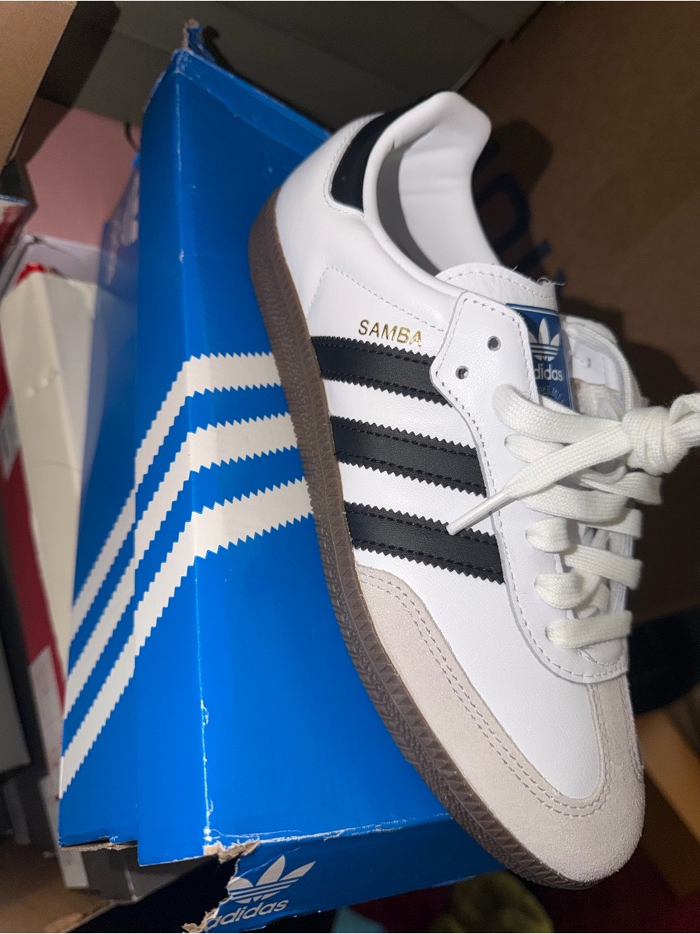 Adidas Samba Women’s White/Black Leather Sneakers